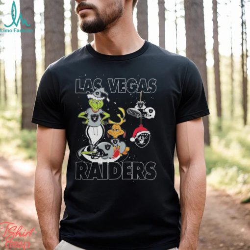 The Grinch And Dog Las Vegas Raiders Christmas 2023 Shirt