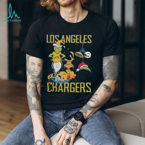 The Grinch And Dog Los Angeles Chargers Christmas 2023 Shirt