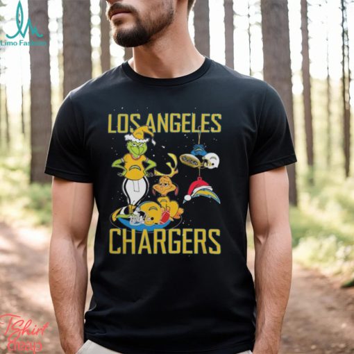 The Grinch And Dog Los Angeles Chargers Christmas 2023 Shirt