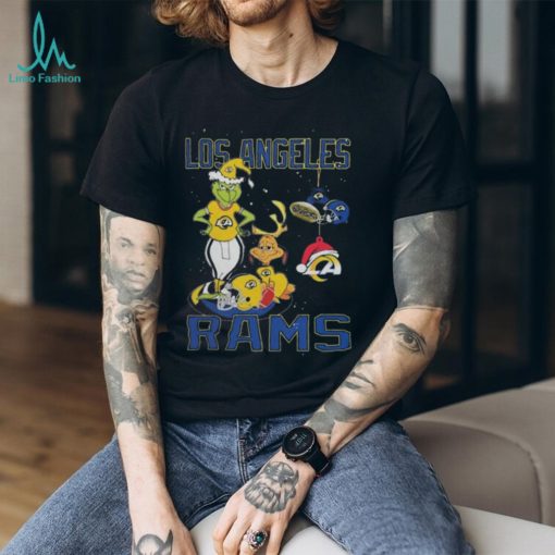 The Grinch And Dog Los Angeles Rams Christmas 2023 Shirt