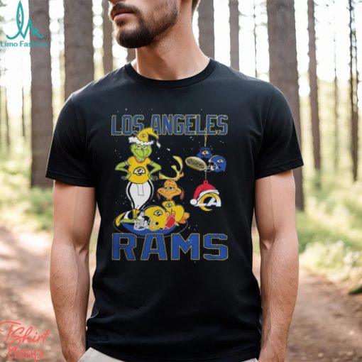 The Grinch And Dog Los Angeles Rams Christmas 2023 Shirt