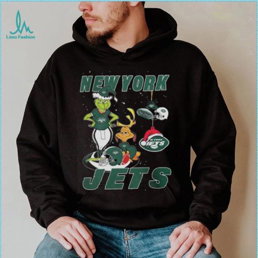 The Grinch And Dog New York Jets Ornament Christmas 2023 Shirt
