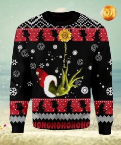 The Grinch And Sunflower You Are My Sunshine Christmas Ugly Sweater