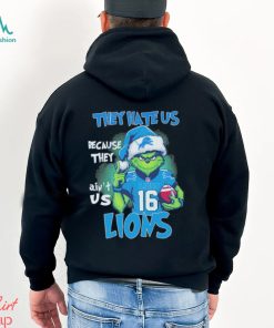 The Grinch Detroit Lions Christmas They Hate Us Because They Ain’t Us Lions Shirt