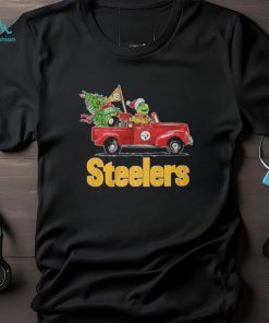 The Grinch Drive Car Pittsburgh Steelers Christmas Classic T Shirt