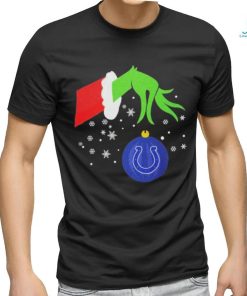 The Grinch Hand Christmas Ornament Indianapolis Colts 2023 T shirt