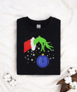 The Grinch Hand Christmas Ornament Indianapolis Colts 2023 T shirt