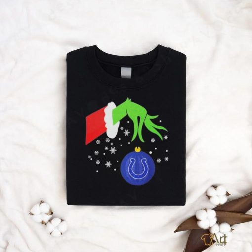 The Grinch Hand Christmas Ornament Indianapolis Colts 2023 T shirt