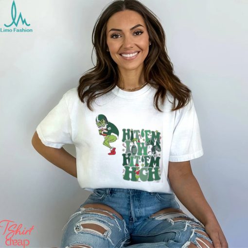 The Grinch Hit Em Low Hit Em High Philadelphia Eagles Christmas Shirt