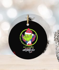 The Grinch I Hate People But I Love My Washington Capitals Ornament Custom Name