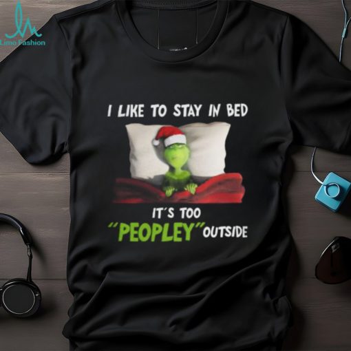 The Grinch I Like To Stay In Be In Christmas Days Classic T Shirt