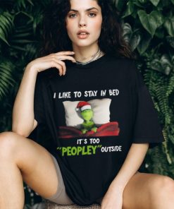 The Grinch I Like To Stay In Be In Christmas Days Classic T Shirt