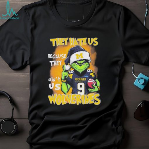 The Grinch J.J. McCarthy They Hate Us Because Ain’t Us Michigan Wolverines Christmas Shirt