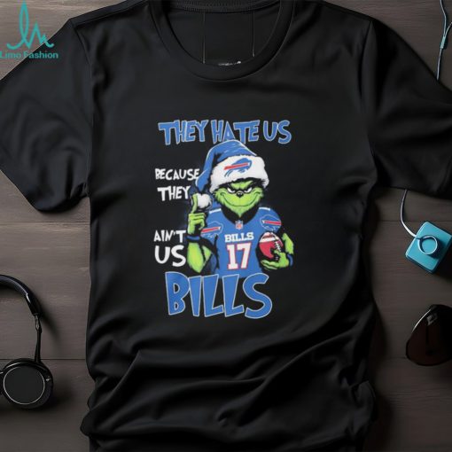 The Grinch Josh Allen They Hate Us Because They Ain’t Us Buffalo Bills Christmas Shirt