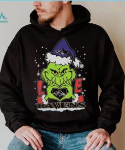 The Grinch Love Heart Baltimore Ravens Football Christmas 2023 Shirt, hoodie, sweater, long sleeve and tank top The Grinch Love Heart Baltimore Ravens Football Christmas 2023 Shirt