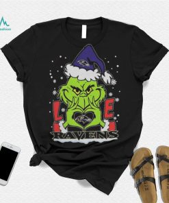 The Grinch Love Heart Baltimore Ravens Football Christmas 2023 Shirt, hoodie, sweater, long sleeve and tank top The Grinch Love Heart Baltimore Ravens Football Christmas 2023 Shirt