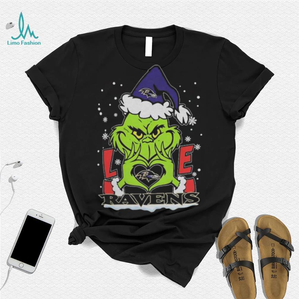 The Grinch Love Heart Baltimore Ravens Football Christmas 2023 Shirt The Grinch Love Heart Baltimore Ravens Football Christmas 2023 Shirt