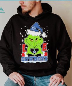 The Grinch Love Heart Dallas Cowboys Football Christmas T shirt