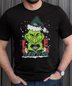 The Grinch Love Heart New York Jets Football Christmas 2023 Shirt
