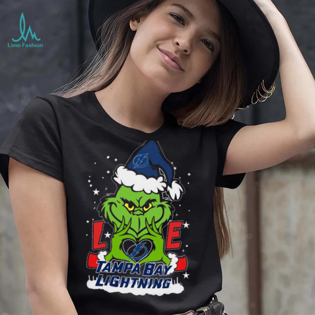 The Grinch Love Heart Tampa Bay Lightning Football Christmas 2023 Shirt The Grinch Love Heart Tampa Bay Lightning Football Christmas 2023 Shirt