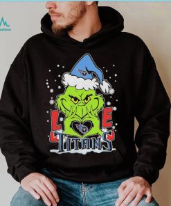 The Grinch Love Heart Tennessee Titans Football Christmas 2023 Shirt