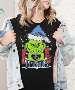 The Grinch Love Heart Tennessee Titans Football Christmas 2023 Shirt