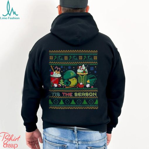 The Grinch Oakland Athletics Tis The Damn Season Ugly Christmas Shirt