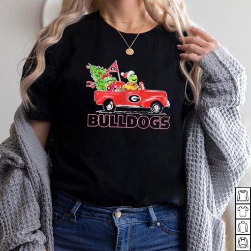 The Grinch On Truck Georgia Bulldogs Christmas Shirt