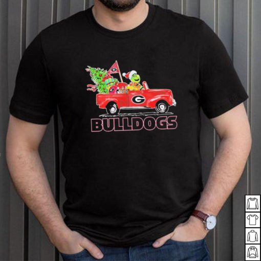 The Grinch On Truck Georgia Bulldogs Christmas Shirt