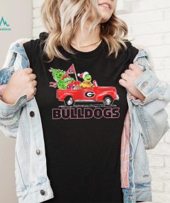 The Grinch On Truck Georgia Bulldogs Christmas Shirt