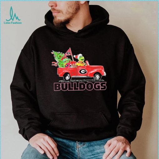 The Grinch On Truck Georgia Bulldogs Christmas Shirt