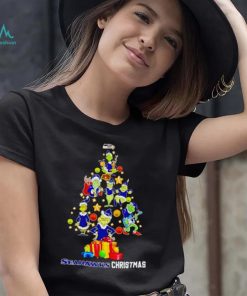 The Grinch Seahawks Christmas tree shirt
