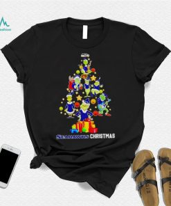 The Grinch Seahawks Christmas tree shirt