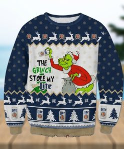 The Grinch Stole My Miller Lite Ugly Christmas Sweater