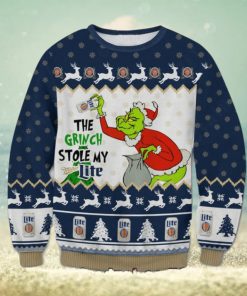 The Grinch Stole My Miller Lite Ugly Christmas Sweater