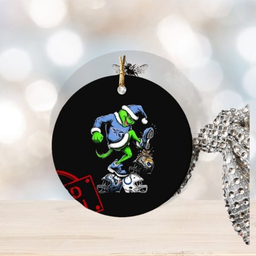 The Grinch Tennessee Titans Stomp On NFL Teams Christmas Ornament