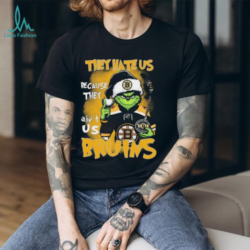 The Grinch They Hate Us Because Ain’t Us Boston Bruins Christmas Shirt