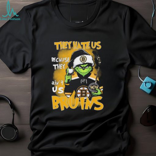 The Grinch They Hate Us Because Ain’t Us Boston Bruins Christmas Shirt