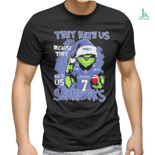 The Grinch They Hate Us Because Ain’t Us Seattle Seahawks Christmas Shirt