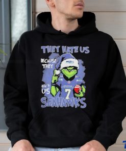 The Grinch They Hate Us Because Ain’t Us Seattle Seahawks Christmas Shirt