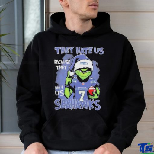 The Grinch They Hate Us Because Ain’t Us Seattle Seahawks Christmas Shirt