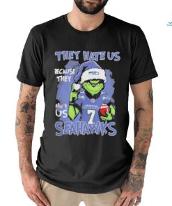 The Grinch They Hate Us Because Ain’t Us Seattle Seahawks Christmas Shirt