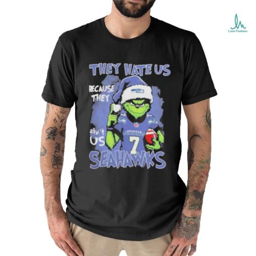 The Grinch They Hate Us Because Ain’t Us Seattle Seahawks Christmas Shirt