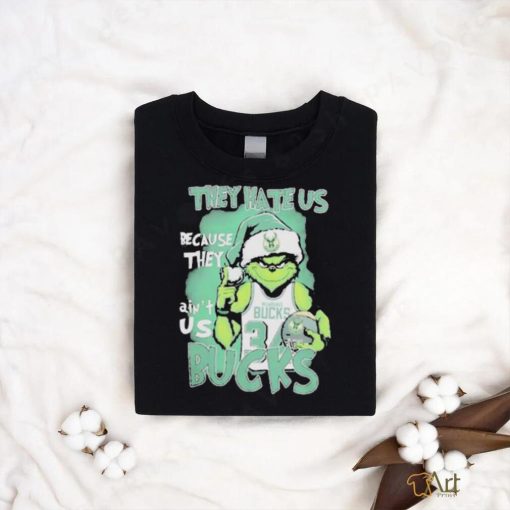 The Grinch They Hate Us Because They Ain’t Us Milwaukee Bucks Christmas Shirt