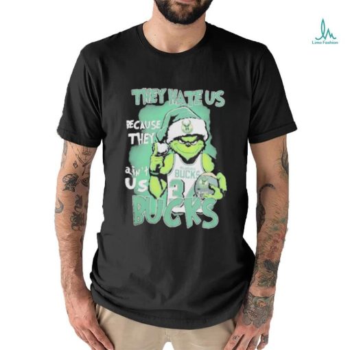 The Grinch They Hate Us Because They Ain’t Us Milwaukee Bucks Christmas Shirt