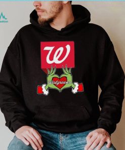 The Grinch hand love Walgreens logo Christmas shirt