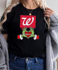 The Grinch hand love Walgreens logo Christmas shirt