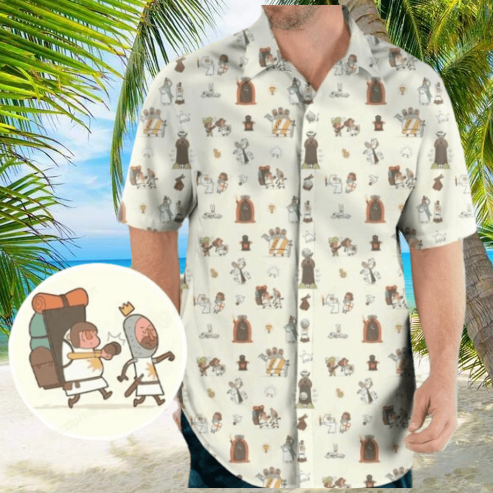 The Holy Grail Pattern Monty Python Hawaiian Shirt The Holy Grail Pattern Monty Python Hawaiian Shirt