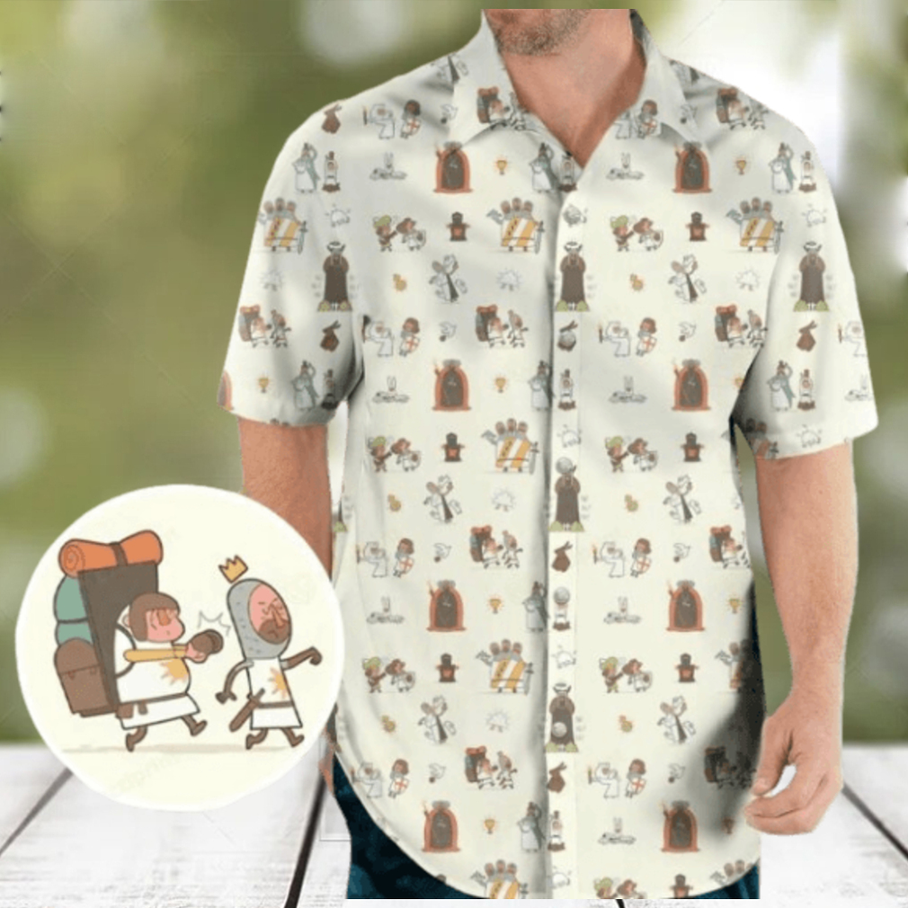 The Holy Grail Pattern Monty Python Hawaiian Shirt The Holy Grail Pattern Monty Python Hawaiian Shirt