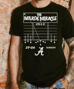 The Jalen Milroe Miracle Alabama Crimson Tide Football shirt